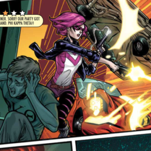 Youngblood Issue 1 - Gunner in action showing rating system