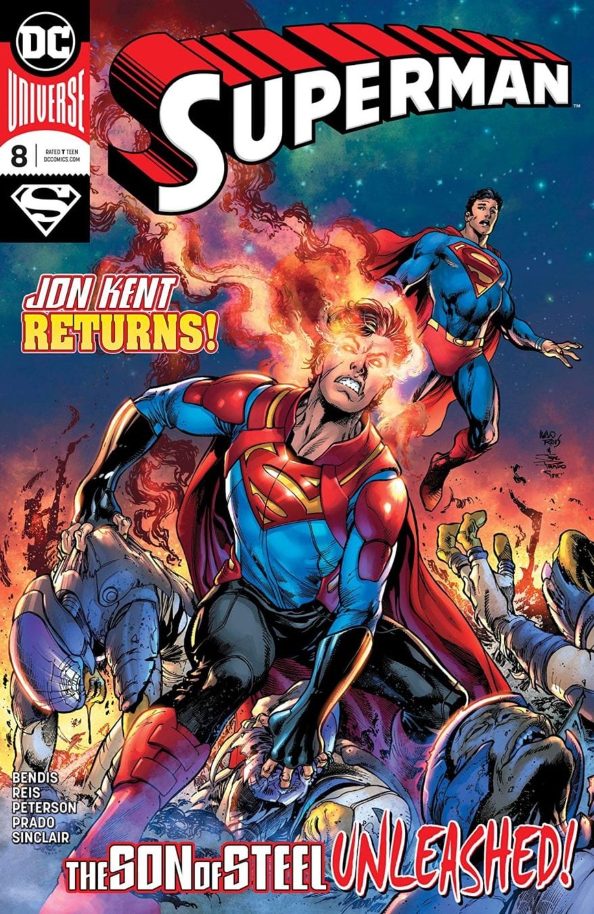 DC Comics Ivan Reis & Joe Prado Cover Brian Bendis Superman #3 2018