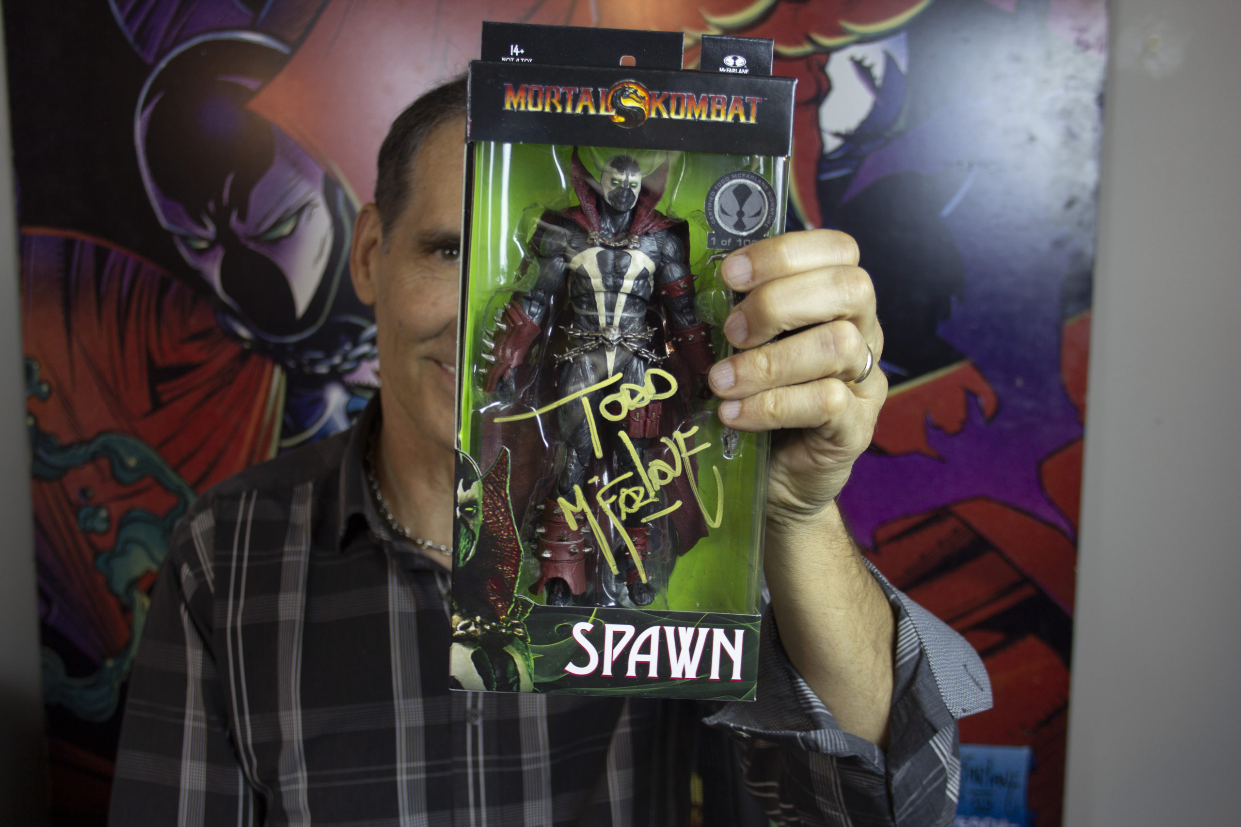 Spawn Action Figure Autographed by Todd McFarlane Available on 